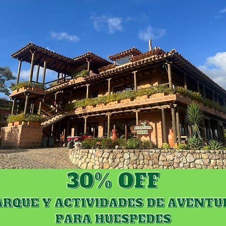 Hotel, Bungalows, Chalet Y Cabanas Aventura Park Villa De Leyva La Periquera Extérieur photo