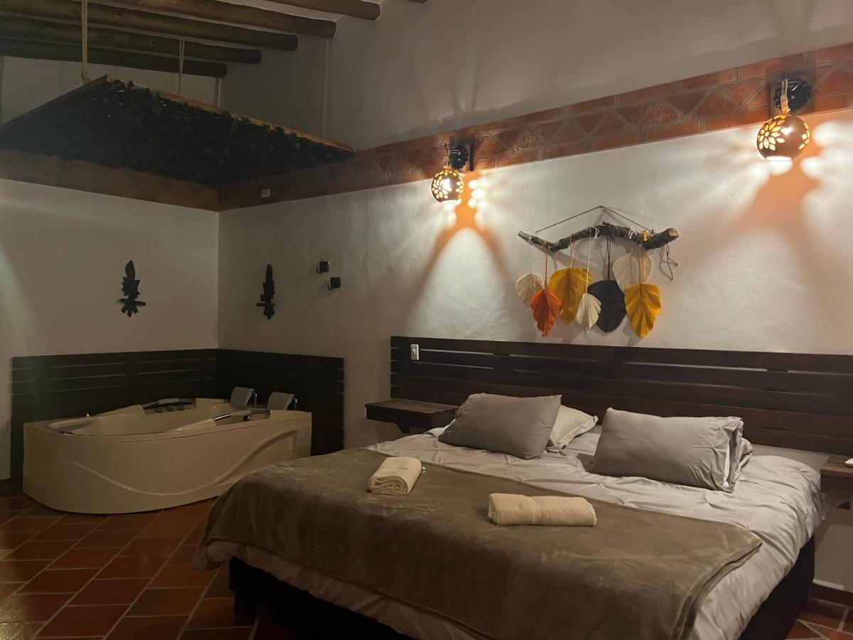 Hotel, Bungalows, Chalet Y Cabanas Aventura Park Villa De Leyva La Periquera Extérieur photo